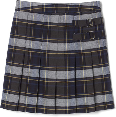 French Toast Girls Husky Blue Gold Plaid Two-Tab Scooter Skort SX9110P-G1 <br> Sizes 10.5P to 20.5P (Copy)