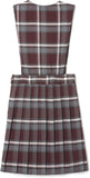 French Toast Girls Burgundy Plaid V-Neck Pleated Jumper SY9002-B1 <br> Sizes 4 to 14