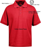 Galaxy Boys & Girls Red Short Sleeve Pique Polo Shirt XBE-84-RED- <br> Sizes 4 to 20
