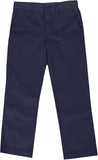 Boys Navy, Charcoal & Khaki Flat Front Pants XCF-100 Authentic Galaxy Uniforms Sizes 4 to 20