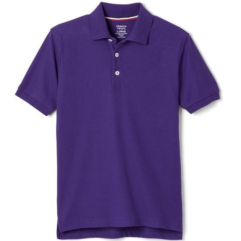 French Toast Brand Purple Pique School Uniform Polo for Boys and Girls