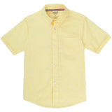 French Toast Kids Short Sleeve Oxford Shirt Yellow Front