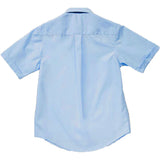 French Toast Toddlers/Kids Broadcloth Button-Down Shirt Blue Back