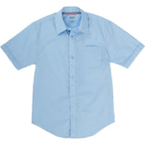 French Toast Toddlers/Kids Broadcloth Button-Down Shirt Blue Front