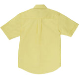French Toast Toddlers/Kids Broadcloth Button-Down Shirt Yellow Back
