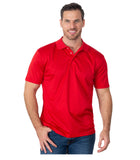 Kobalt 1 Performance Wear Mens Dry Fit Red Short Sleeve Polo Shirt <br> Sizes S to 2XL
