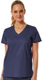 Maevn Eon Womens V-Neck Medical Scrub Top Back Mesh Panel <br> Style - 1738 <br>  Sizes 2XL to 3XL