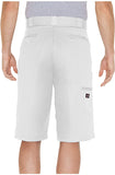 Dickies Mens White Work Short 42283 13" Loose Fit Multi Pocket <br> Sizes 30 to 44