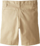 Dickies Boys Khaki Shorts Flat Front School Uniform <br> Sizes 4 to 20