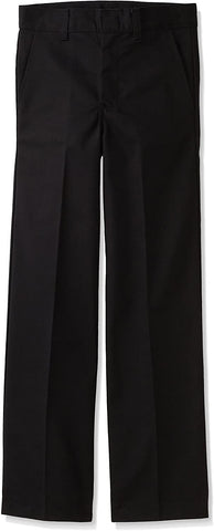 Dickies Boys Black Pants Flat Front School Uniform <br> Sizes 4 to 20