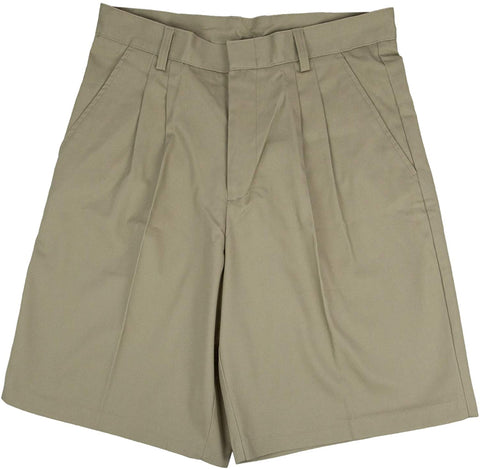 Windstan Boy's Khaki Pleated Front School Uniform Short Sizes 4 -20