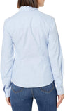 Lee Juniors Light Blue Stretch Long Sleeve Oxford Blouse E9355JL <br> Sizes S - XL