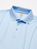 Lee Men's Light Blue Dry Fit Polo Shirt A9536YL Short Sleeve Uniform <br> Sizes S to XL