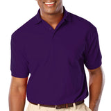 Blue Generation Mens Classic Fit Short Sleeve Polo Sizes 3XL - 6XL Purple