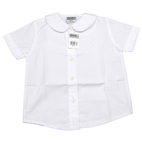 Chemise à manches courtes Style Preppy coréen,col Peter Pan,pour femmes Chemise à manches courtes Style Preppy coréen,col Peter Pan,pour femmes