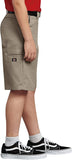 Dickies Boys Black & Khaki Flat Front Flex Waist Short Xtra Pocket QR200-Black & Khaki <br> Size 08, 12 & 14