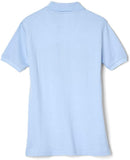 French Toast Juniors Light Blue Short Sleeve Stretch Pique Polo Shirt SA9403JL <br> Sizes S to XL