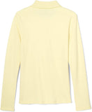 French Toast Girls Yellow Long Sleeve Interlock Polo SA9424 <br> Sizes 12 - 20