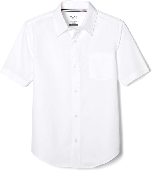 French Toast Adult White Short Sleeve Husky Dress Shirt SE9005H Sizes – Jet  Set Uniforms
