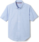 French Toast Boys Light Blue Stretch Short Sleeve Oxford Shirt SE9395 <br> Sizes 16 - 20