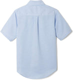 French Toast Boys Light Blue Stretch Short Sleeve Oxford Shirt SE9395 <br> Sizes 16 - 20