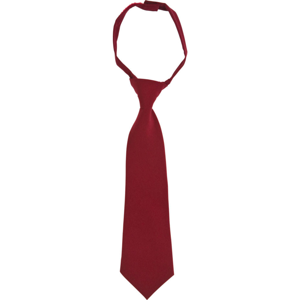 French Toast Kids Adjustable Solid Color Tie Sizes 4 - 20 Burgundy, Na ...