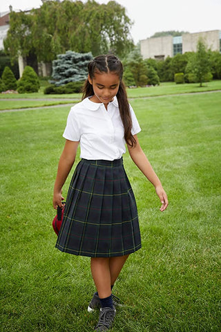 French Toast Girls Green Plaid Pleated Skirt SV9002-C1 Sizes 7, 10