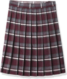 French Toast Juniors Burgundy Plaid Pleated Skirt SV9002JL <br> Sizes 3 - 13