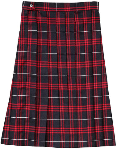 Juniors Navy / Red Plaid Pleated Skirt SV9098JL-J1  French Toast Uniforms <br> Sizes 3 - 13