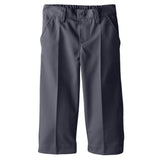 Smith's American Big Boys' Flat Front Twill Pant Gray