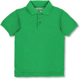 Universal Toddlers Unisex Short Sleeve Pique Polo <br> Size 2T - 4T <br>  Burgundy, Kelly Green, Pink, Light Blue, <br> Hunter Green, Red, Navy, Gray <br> Purple, Yellow, Gold, Jade <br> Orange, Royal Blue, Black