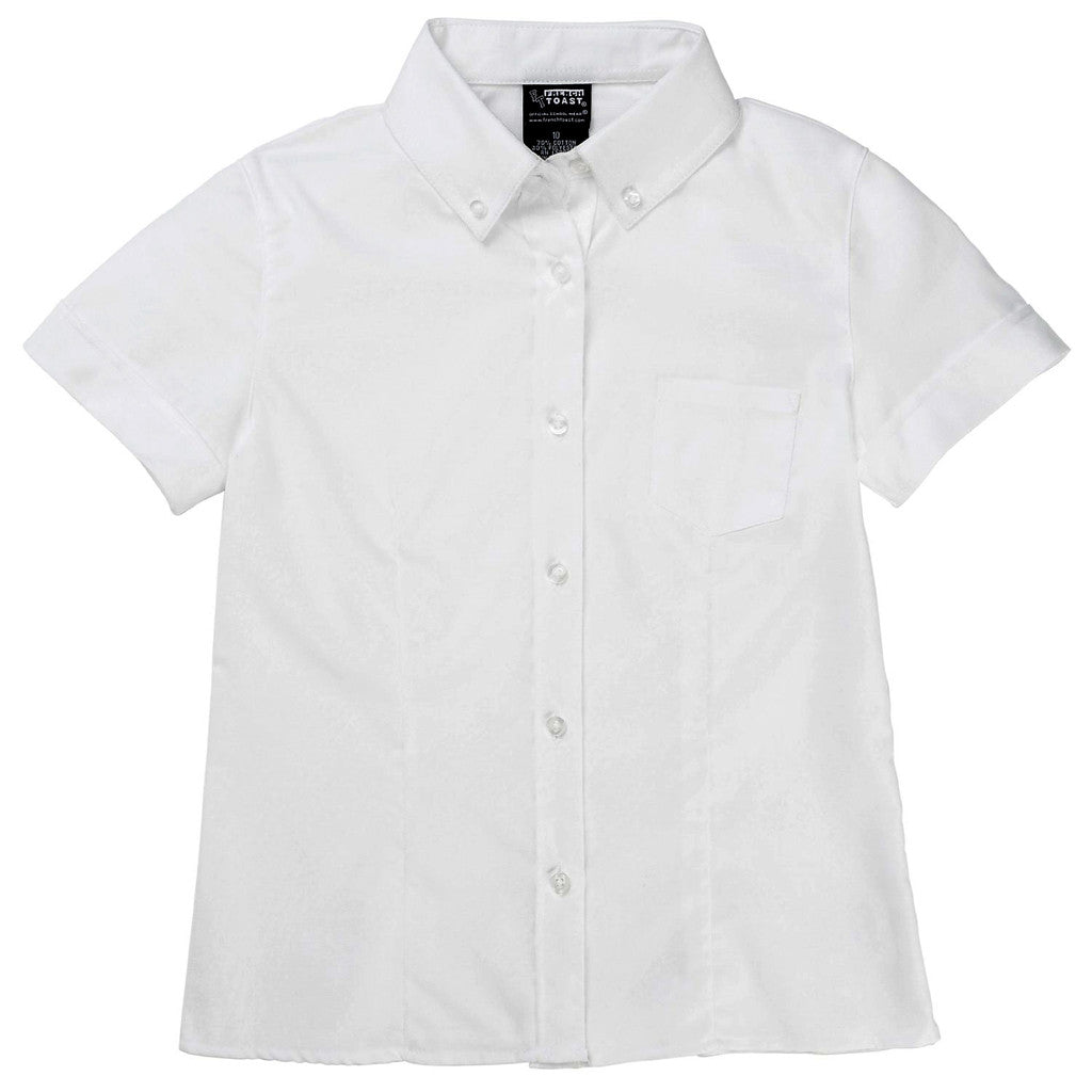 French Toast Girls Darted Oxford Blouse Sizes 4 - 20 White, Blue – Jet ...