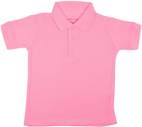 Authentic Galaxy Boys & Girls Pink Short Sleeve Pique Polo XB-PNK <br> Sizes 4 - 14