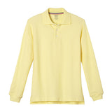 French Toast Girls Yellow Long Sleeve Stretch Polo SA9430 <br> Sizes 16 - 20