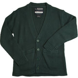 French Toast Anti-Pill V-Neck Cardigan Sweater Green