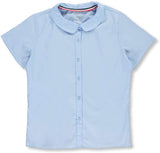 French Toast Womens Peter Pan Collar Blouse ES9320P <br>Sizes 42 - 46</br> White, Light Blue, Pink, <br> Yellow