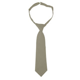 Universal Boys Solid Color Long Ties <br> Black, Brown, Hunter Green, <br> Khaki & Red <br> Size 4-7 & 8-16