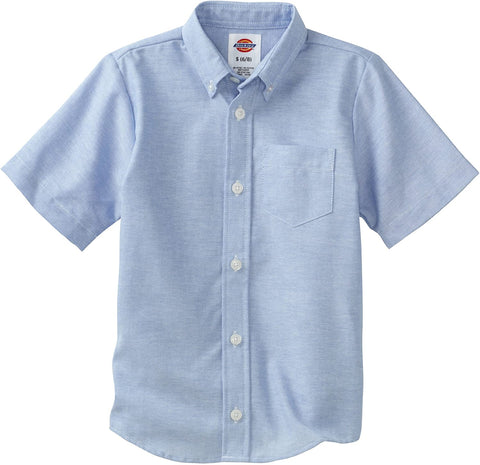 Boys Uniform Short Sleeve Oxford Button Down Shirt