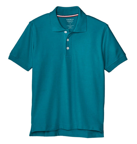 French Toast Boys & Girls Teal Short Sleeve Pique Polo Shirt SA9084 <br> Sizes XS - XXL
