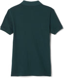 French Toast Juniors Hunter Green Short Sleeve Stretch Pique Polo Shirt SA9403JL <br> Sizes S to XL