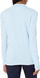 French Toast Juniors Light Blue Long Sleeve Stretch Pique Polo SA9430JL <br> Sizes XS - XL