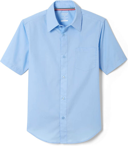 French Toast Boys Light Blue Husky Short Sleeve Dress Shirt SE9005H <br> Sizes 12H to 18H